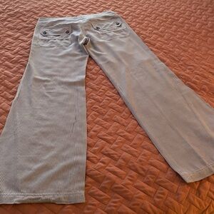 Georgie pants Size 4/5 Color white and blue stripes straight leg
